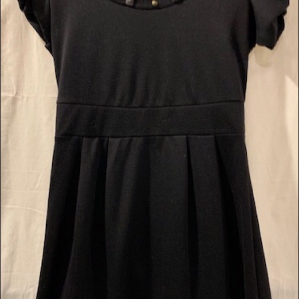 BeBop Fun Black Mini Dress With Stud Embellishment